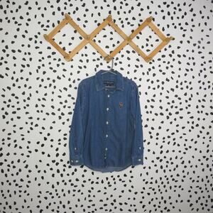 US Polo Assn. Denim Boys Long Sleeve Button Up Shirt
